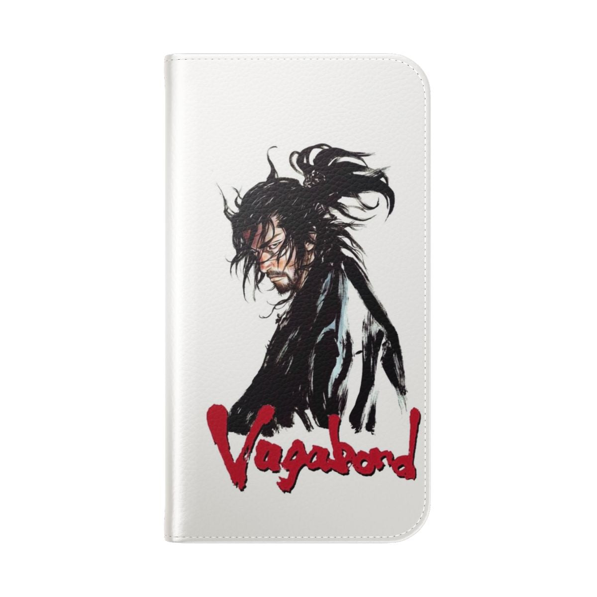 Flip cover phone case with Japanese art and anime-inspired design - Folded Back