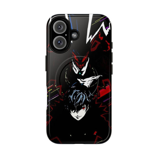 Persona 5 inspired magnetic tough phone case cover with Joker and other characters