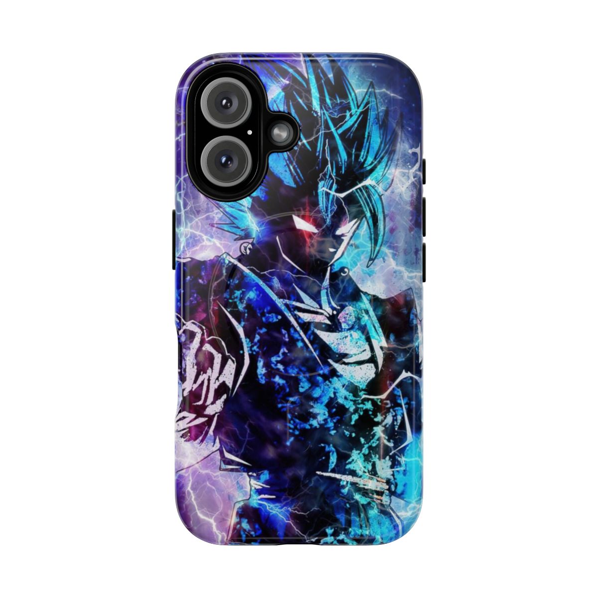 A magnetic tough phone case featuring the character Vegito from the anime Dragon Ball Z.