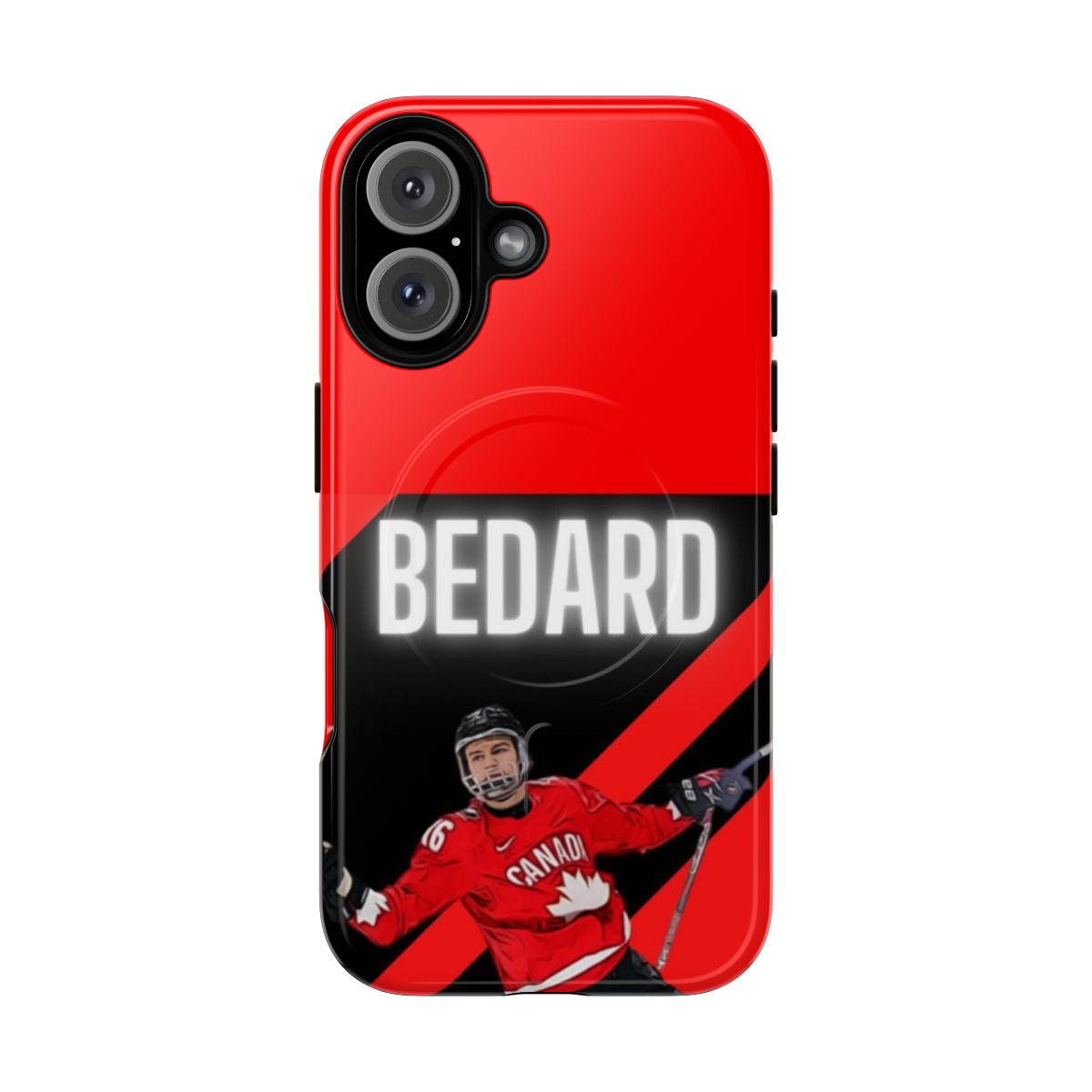 Connor Bedard inspired magnetic tough phone case with his jersey number 98