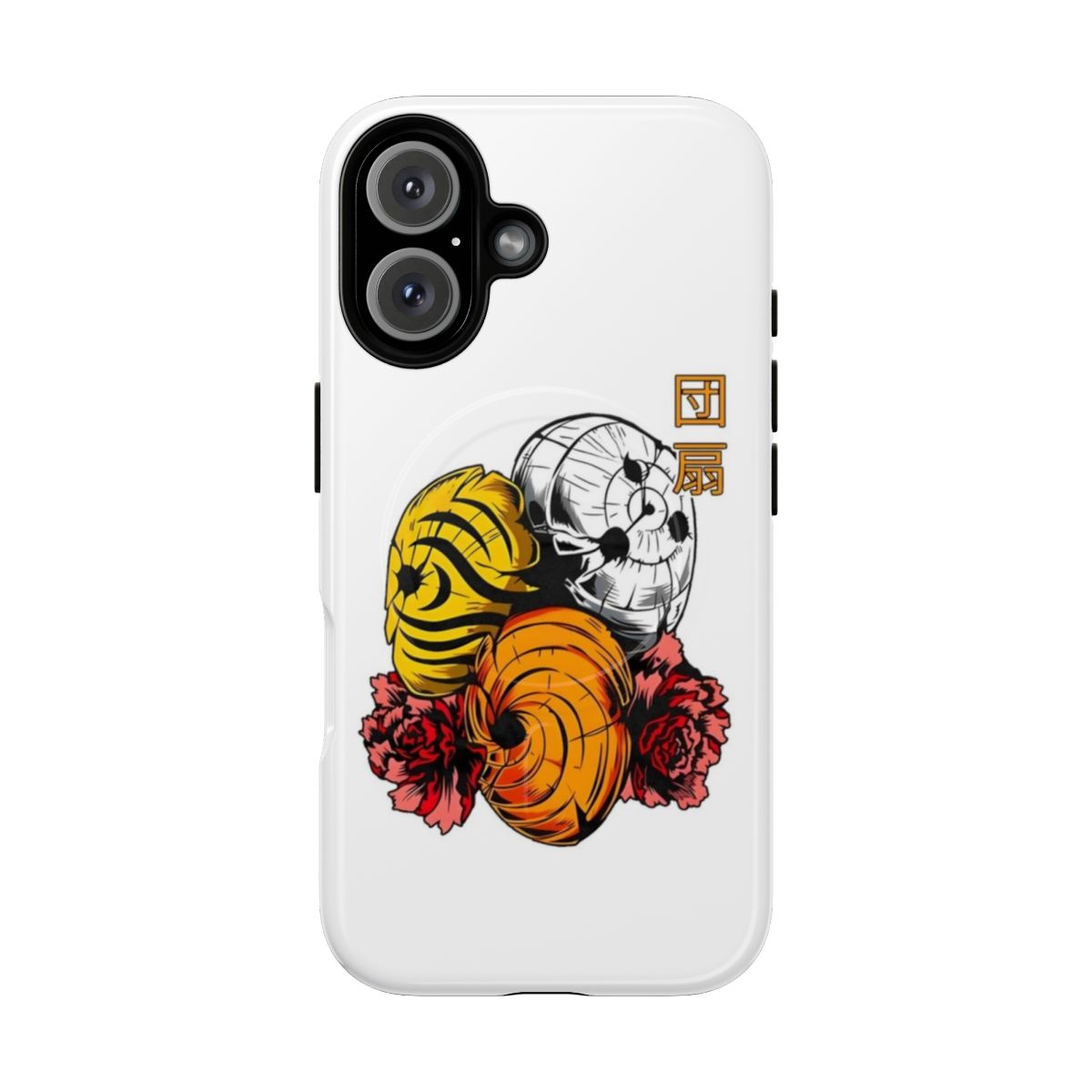 Magnetic tough phone case with Naruto anime characters