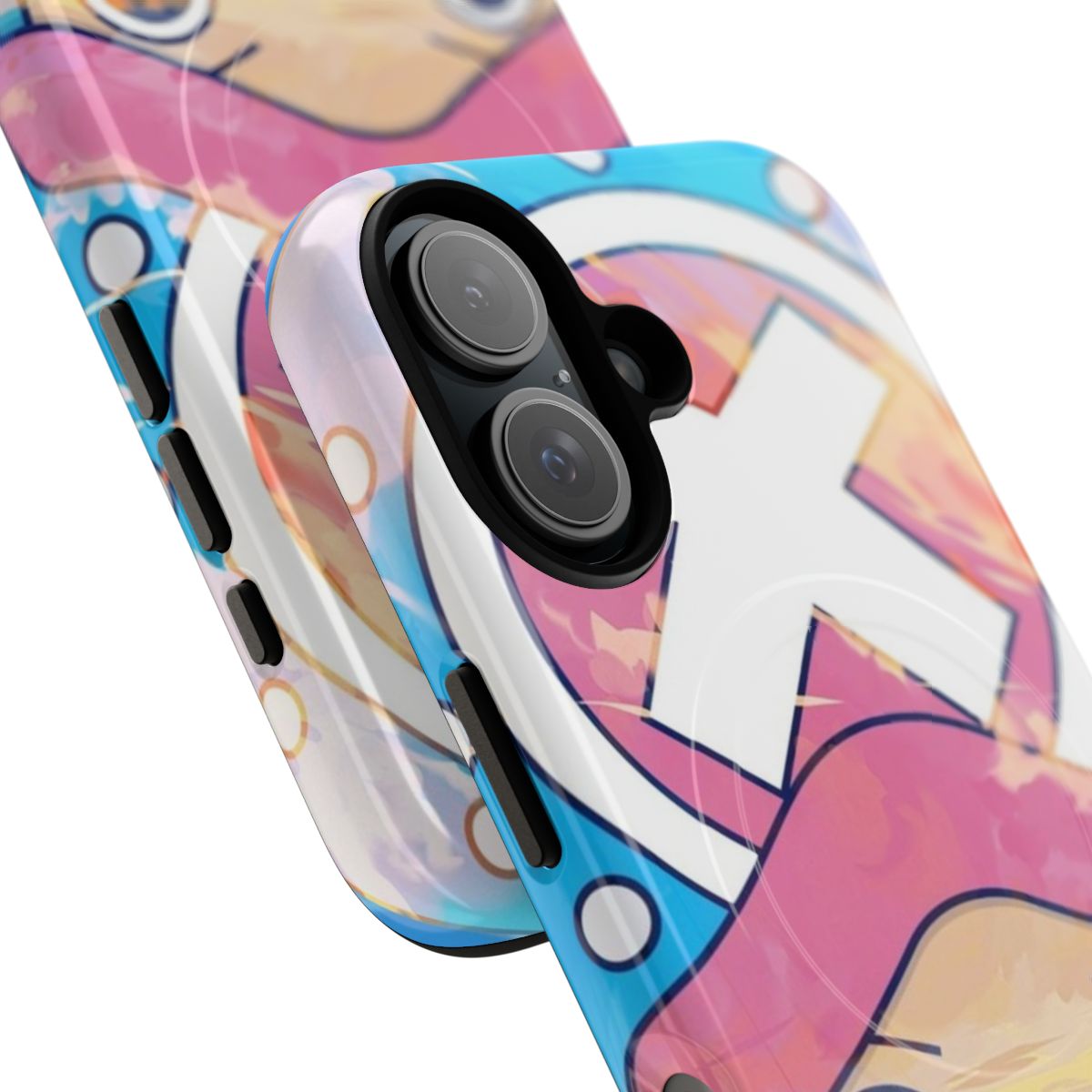 Magnetic phone case featuring the anime character Tony Tony Chopper from One Piece - Detail