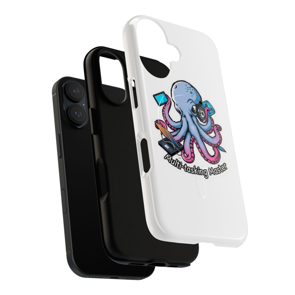 Octopus-themed magnetic and tough phone case for tech-savvy users - Layers