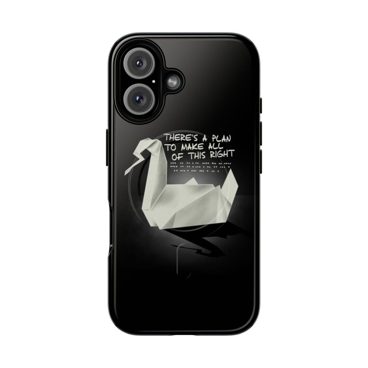 Origami swan design phone case inspired by the TV series Prison Break