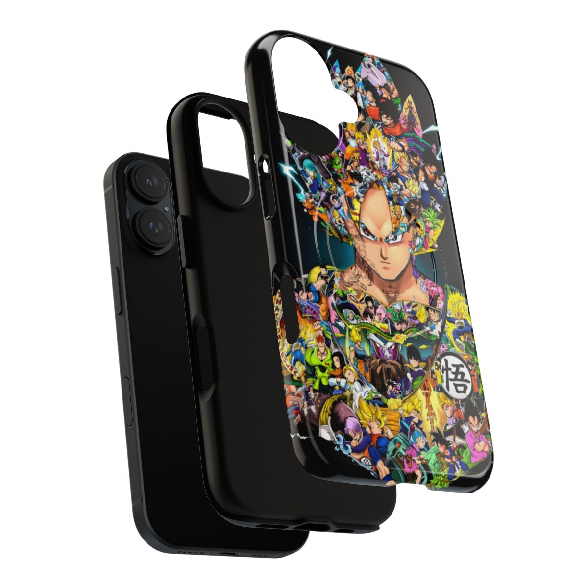 Customizable phone case featuring anime character Goku from Dragon Ball Z - Layers