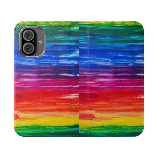 Stylish and personalized flip cover phone case in acrylic material