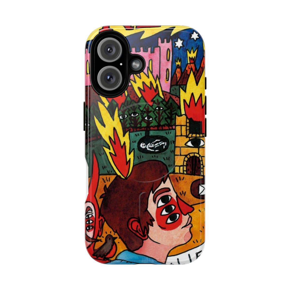 Neck Deep-inspired magnetic phone case with pop punk album art design