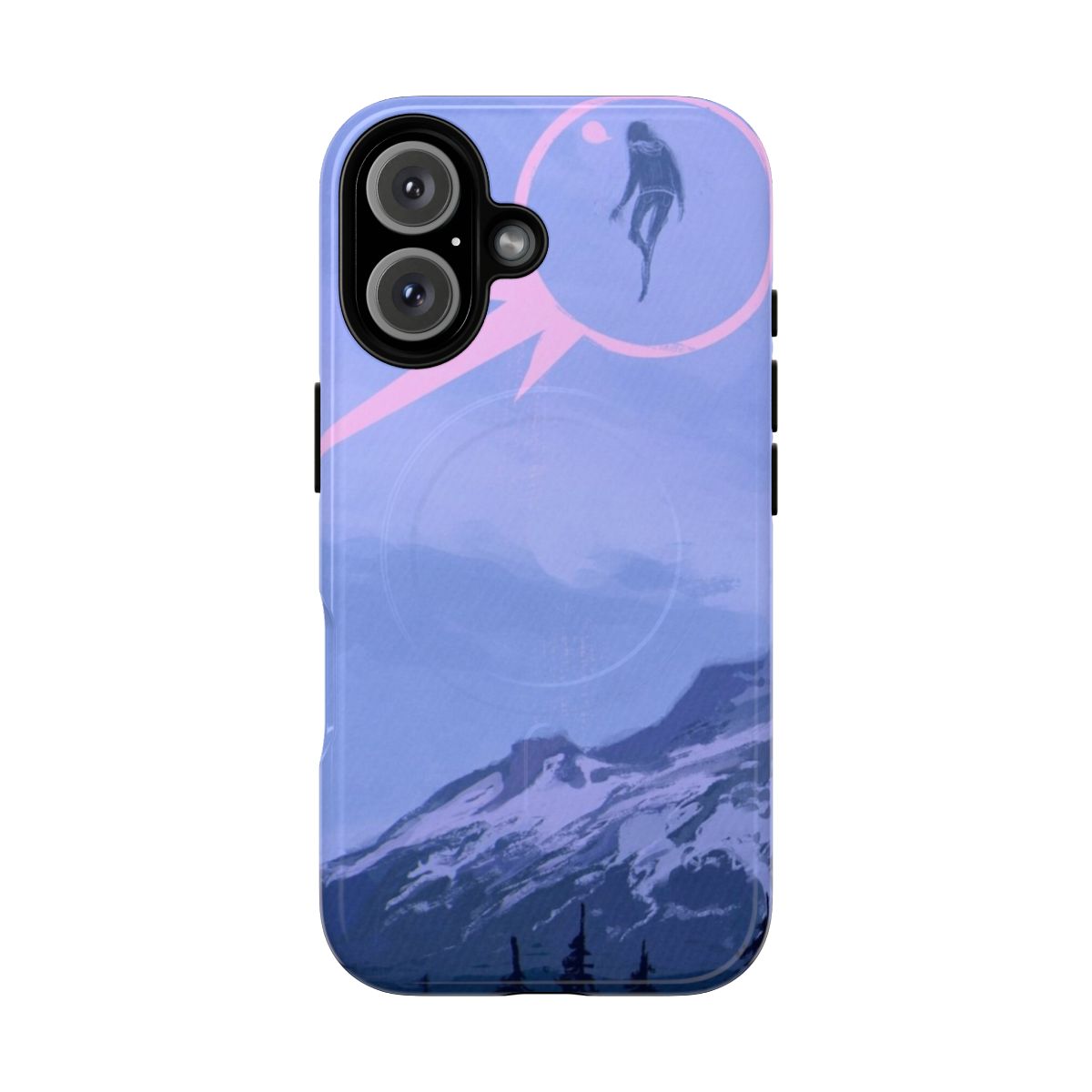 Magnetic phone case featuring a beautiful landscape design