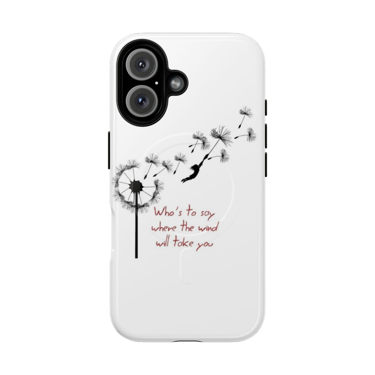 White magnetic tough case with artistic U2 inspired kite design