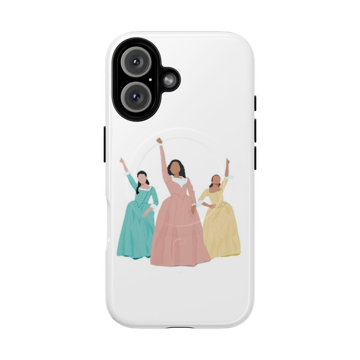 Magnetic tough phone case featuring the Schuyler Sisters from the Hamilton musical