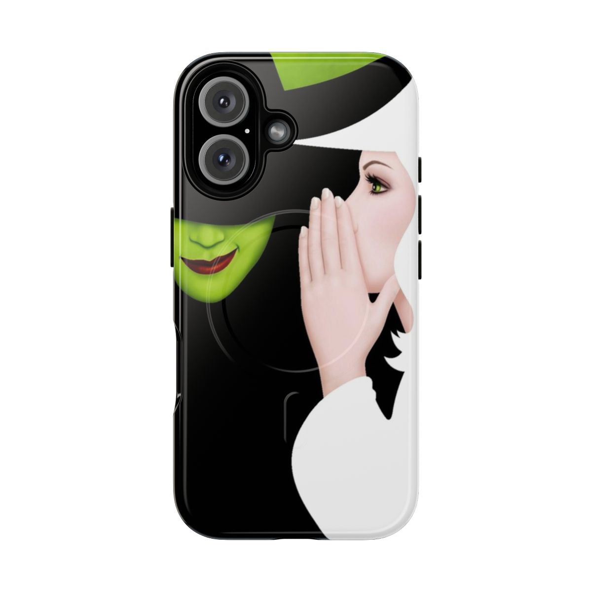 Colorful and trendy phone case featuring Broadway musical-inspired pop art design