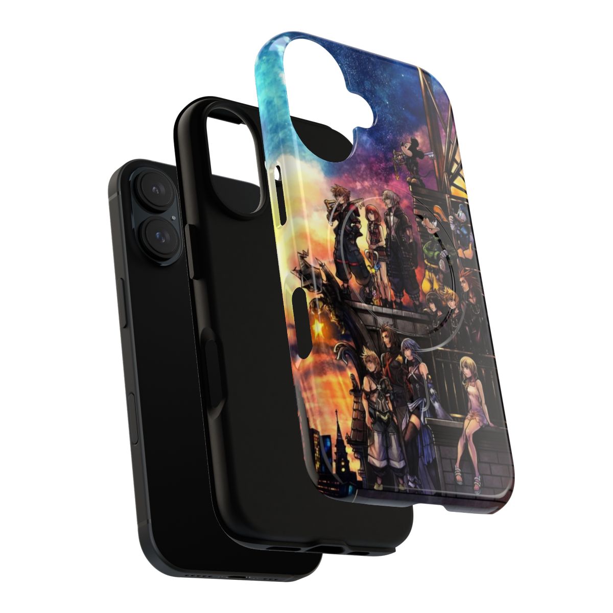 Kingdom Hearts 3 phone case with magnetic closure and durable design - Layers