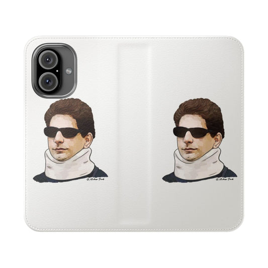 A high-quality flip cover phone case featuring Christopher Moltisanti, a beloved character from the iconic TV series The Sopranos.