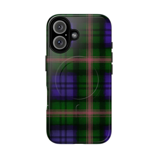 Baird clan tartan pattern printed on a durable magnetic phone case