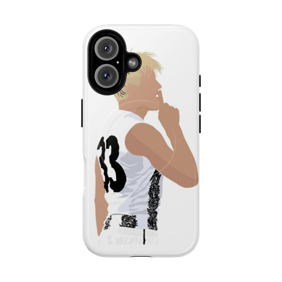 Collingwood Magpies-inspired magnetic tough phone case with Jack Ginnivan design