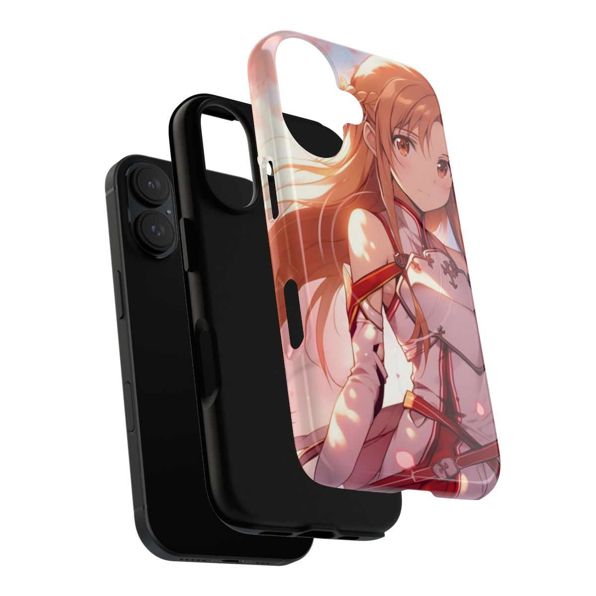 Anime girl phone case with Asuna from Sword Art Online design - Layers