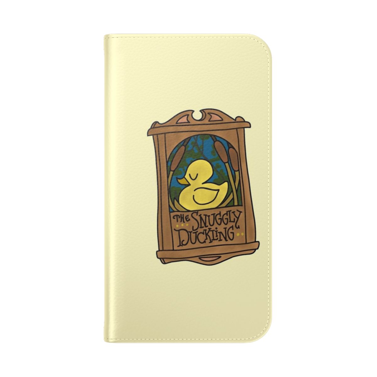 Flip cover phone case featuring the beloved characters from Disney's Tangled - Folded Back