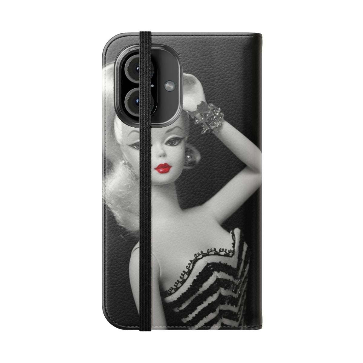 Vintage-Inspired Silkstone Fashion Phone Case for Smartphone - Folded Front