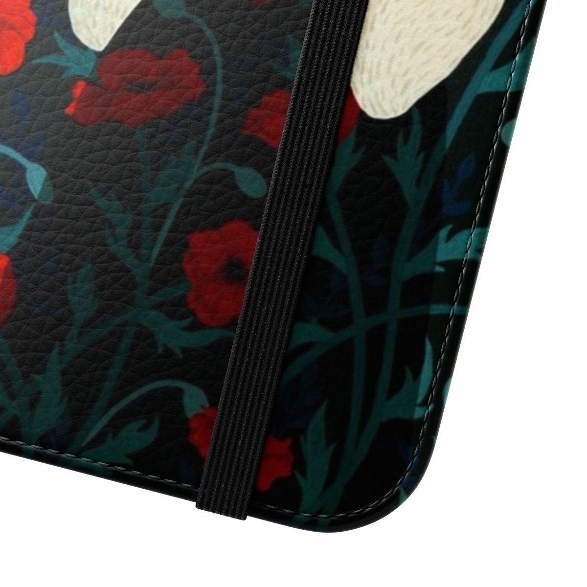 Poppy floral pattern phone case cover - Close Up