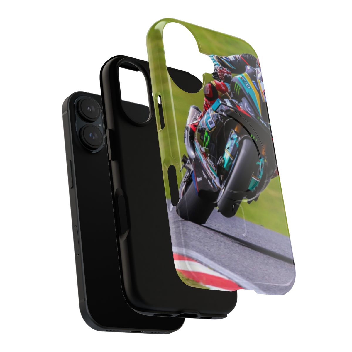 Magnetic tough phone case for bike wheelies - Layers