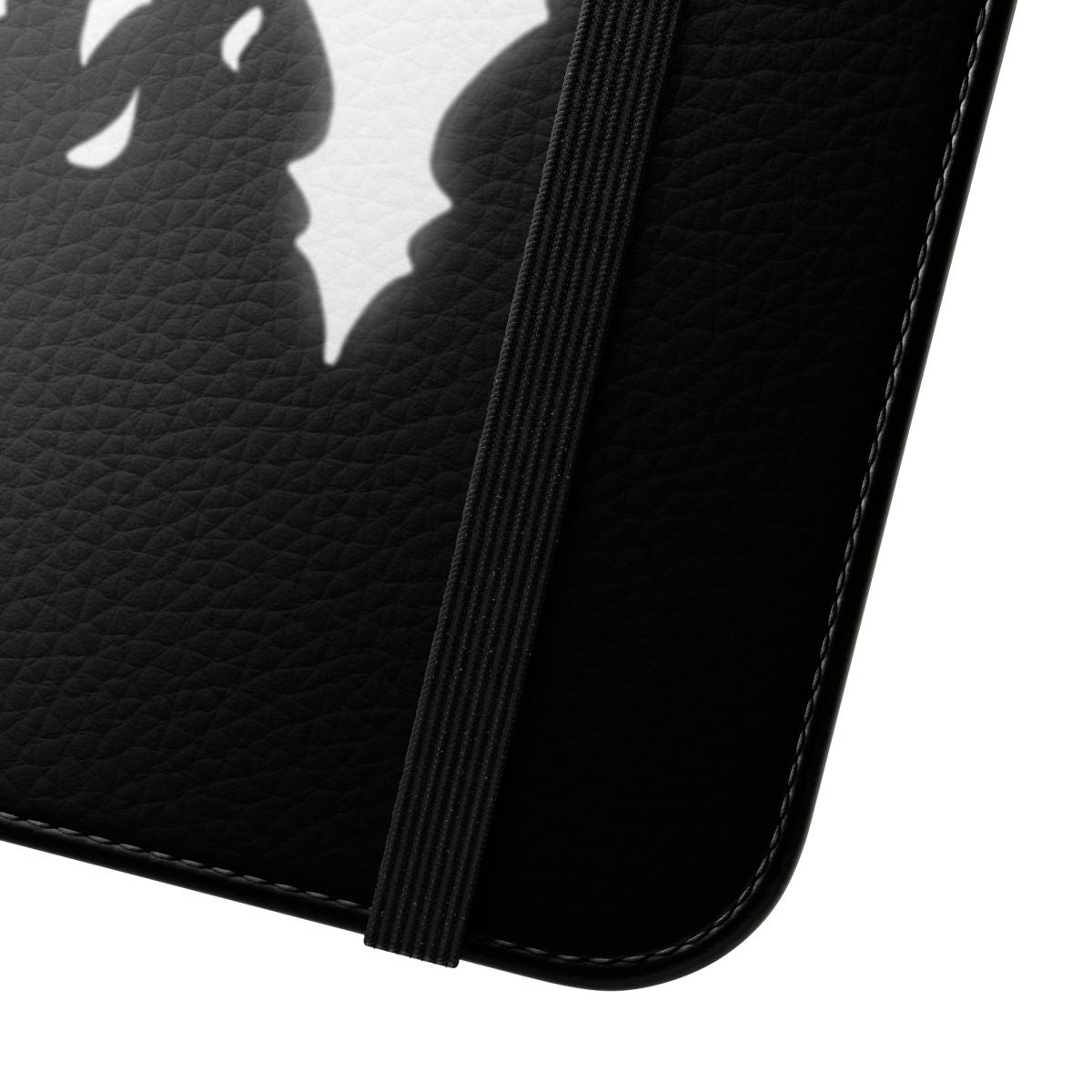 Black and white grayscale phone case featuring the King's Brand from the video game Hollow Knight. - Close Up