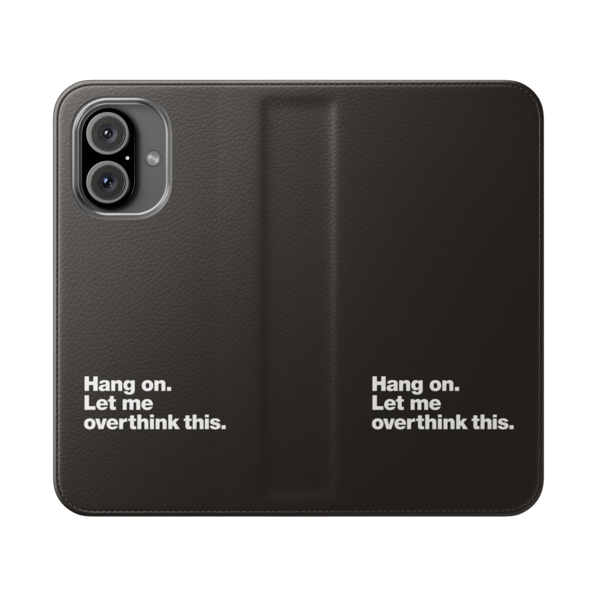 Overthinking Flip Phone Case with Funny "Let Me Overthink This" Design