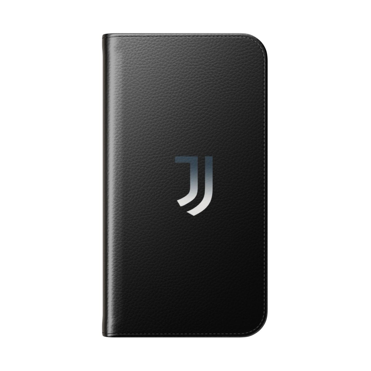 Juventus-inspired gradient logo printed on a stylish flip cover phone case - Folded Back