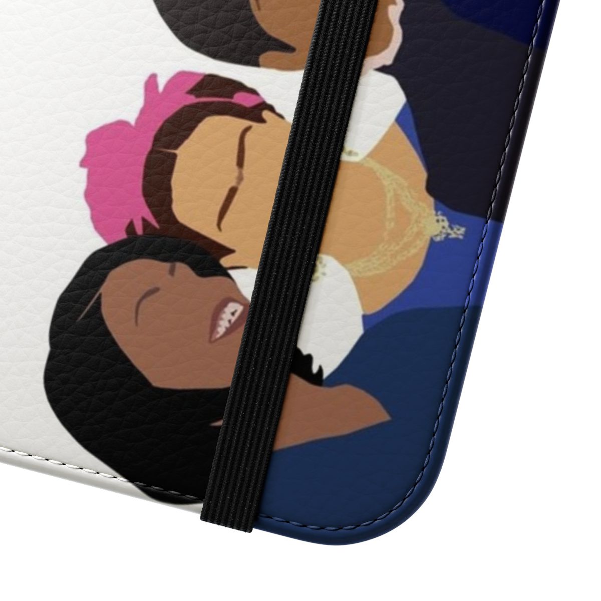 Feminist phone case with images of iconic women like Ruth Bader Ginsburg, Malala, and Frida Kahlo - Close Up