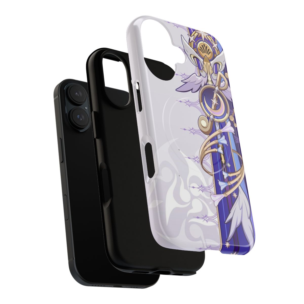 Honkai Star Rail inspired magnetic tough phone case with Robin's signature - Layers