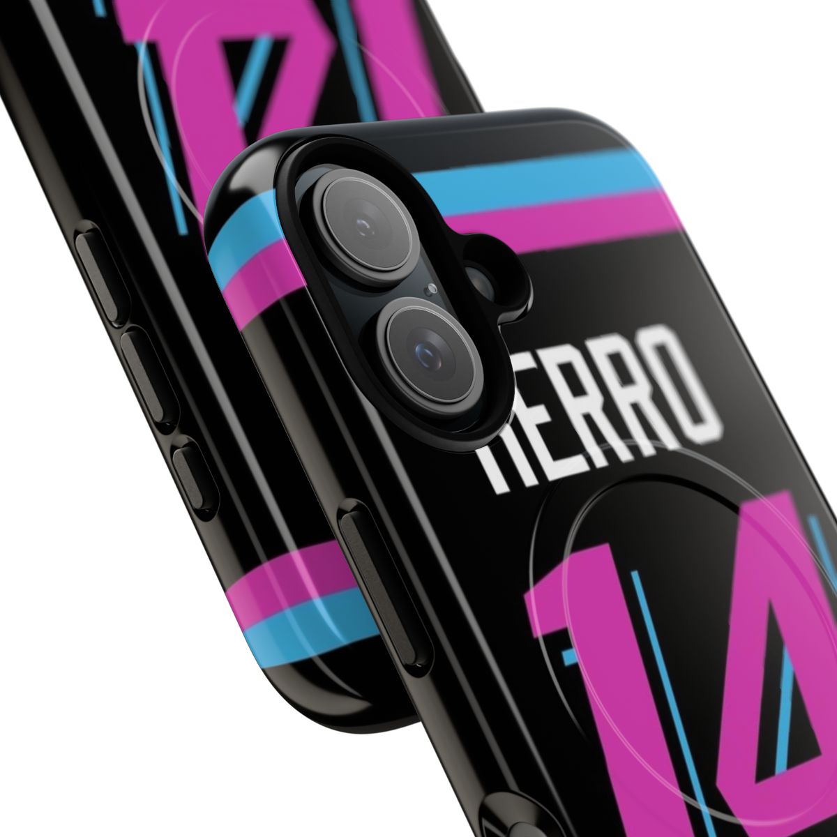 Phone case featuring a basketball player's jersey design - Detail