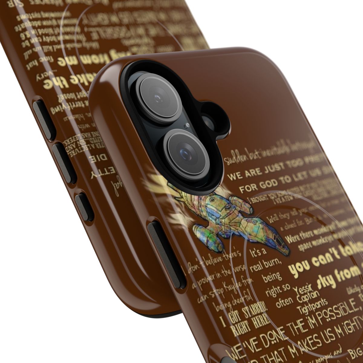 Firefly and Serenity-inspired magnetic tough phone case with quotes - Detail