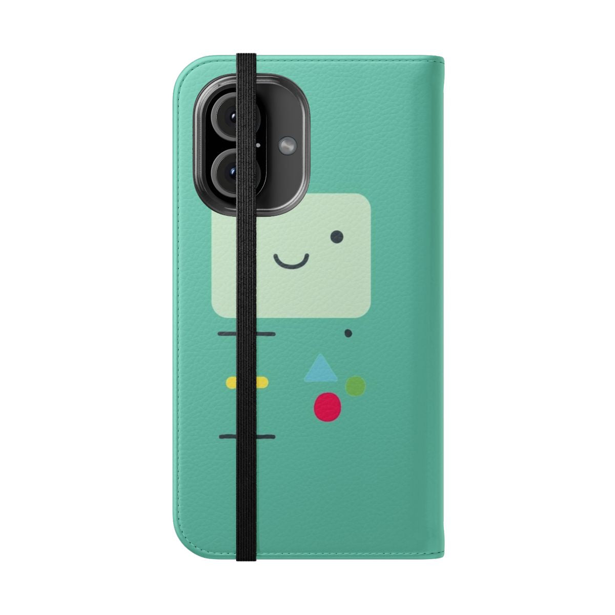 Cartoon Network inspired BMO Flip Cover Phone Case for smartphones - Folded Front