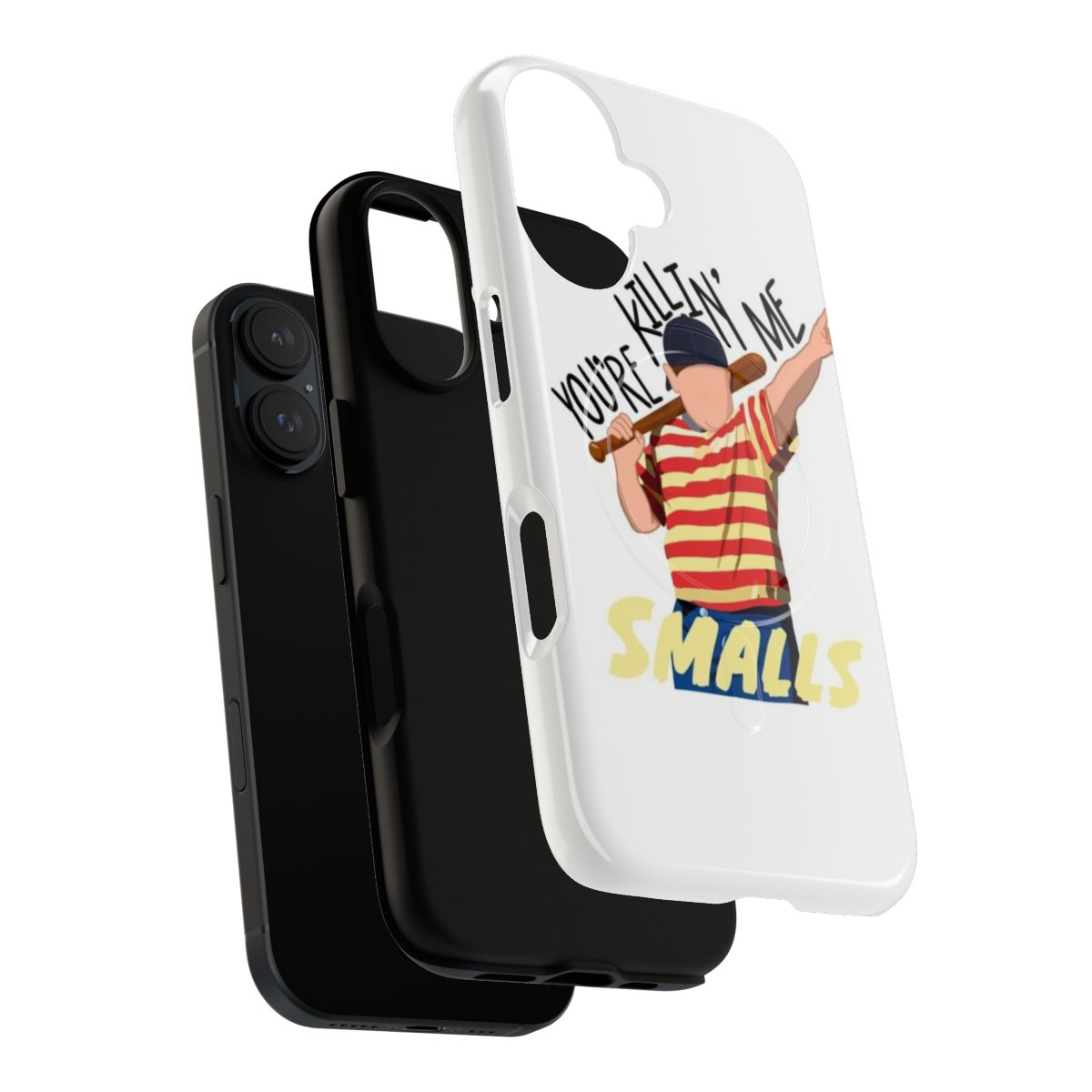 Retro baseball-themed phone case with "Killing Me Smalls" design - Layers