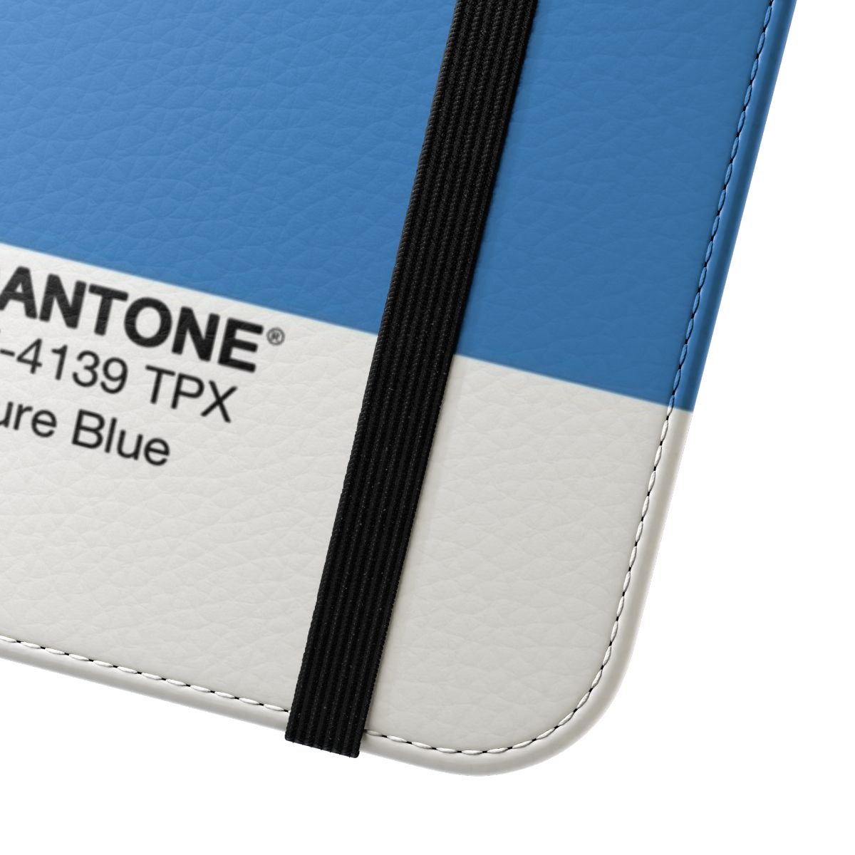 Azure blue phone case with Pantone inspired design - Close Up