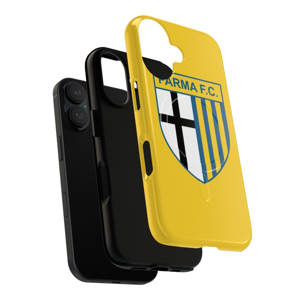 Magnetic phone case featuring the Parma football club logo and colors. - Layers