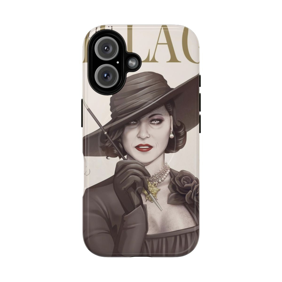 Tough magnetic phone case featuring Lady Dimitrescu from Resident Evil Village