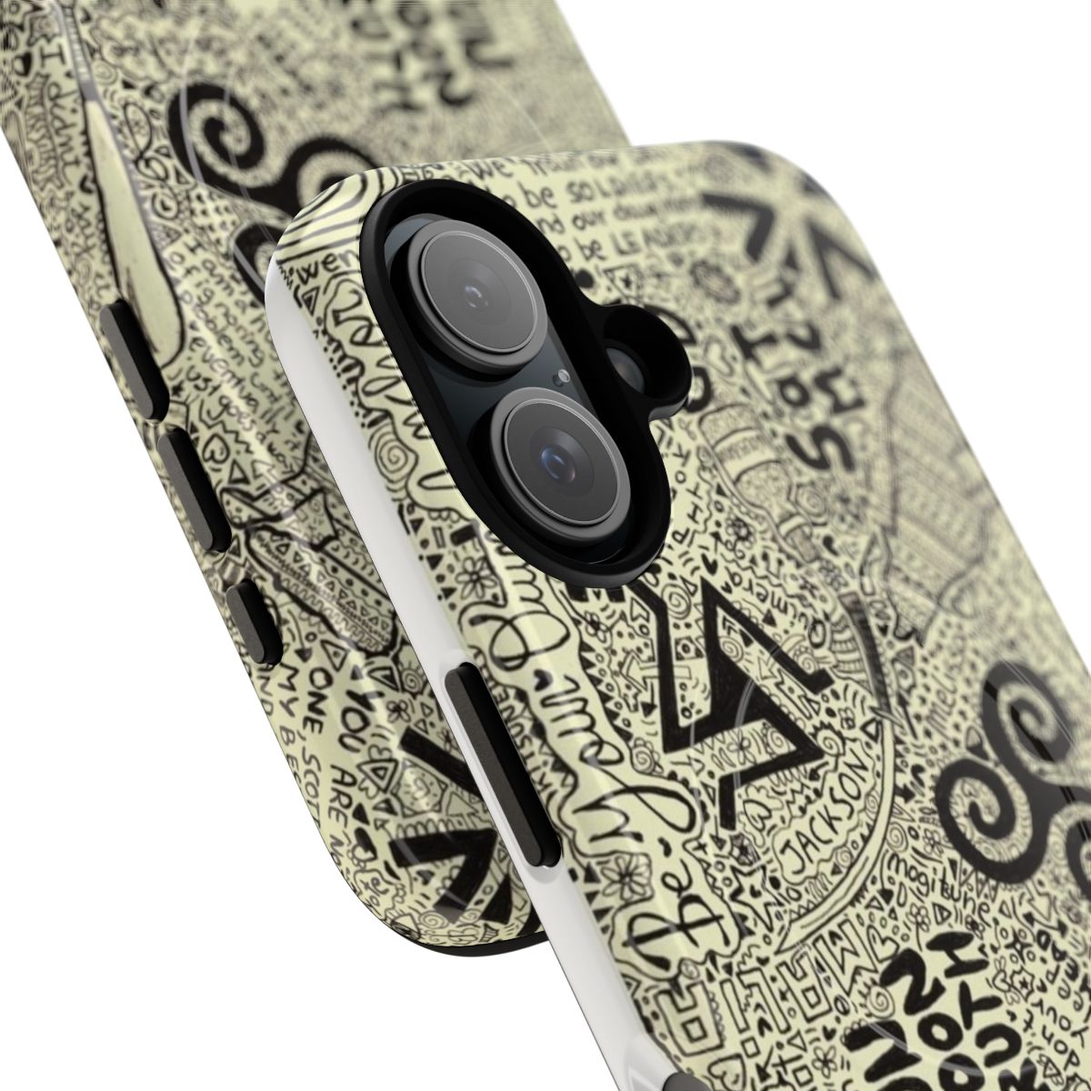 Magnetic phone case with Teen Wolf-inspired design - Detail