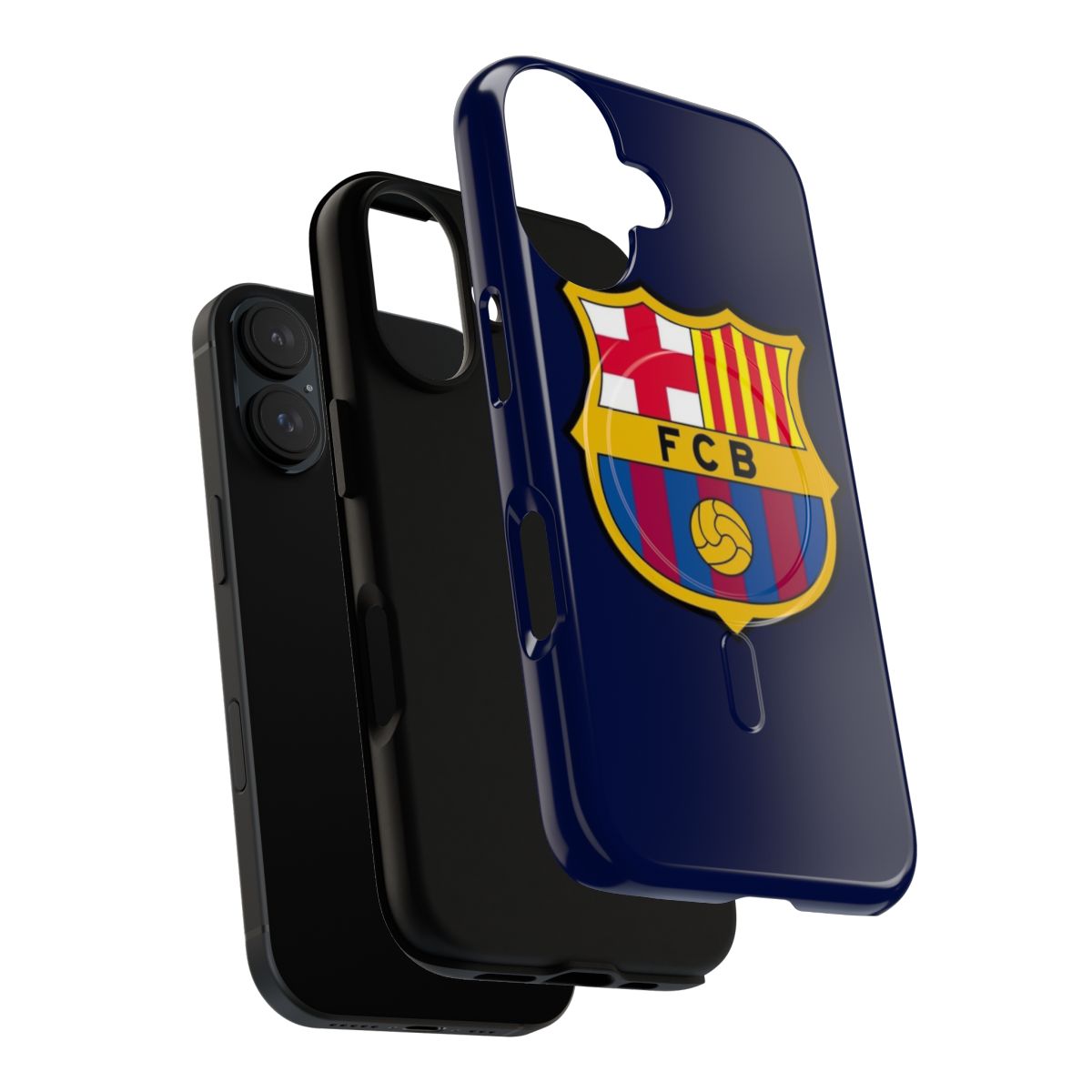 Barcelona-inspired magnetic phone case with football/soccer club crest and colors - Layers