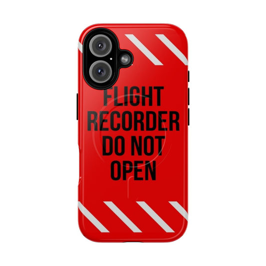 Magnetic Tough Phone Cases with Flight Recorder Design