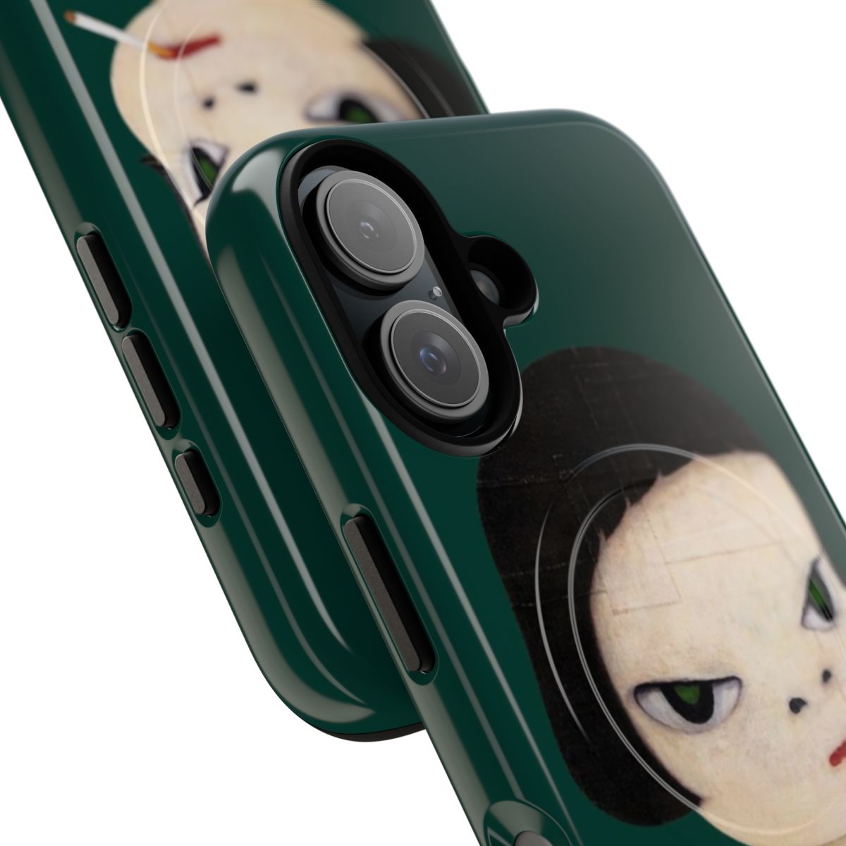 Magnetic phone case featuring artwork by renowned Japanese artist Yoshitomo Nara - Detail