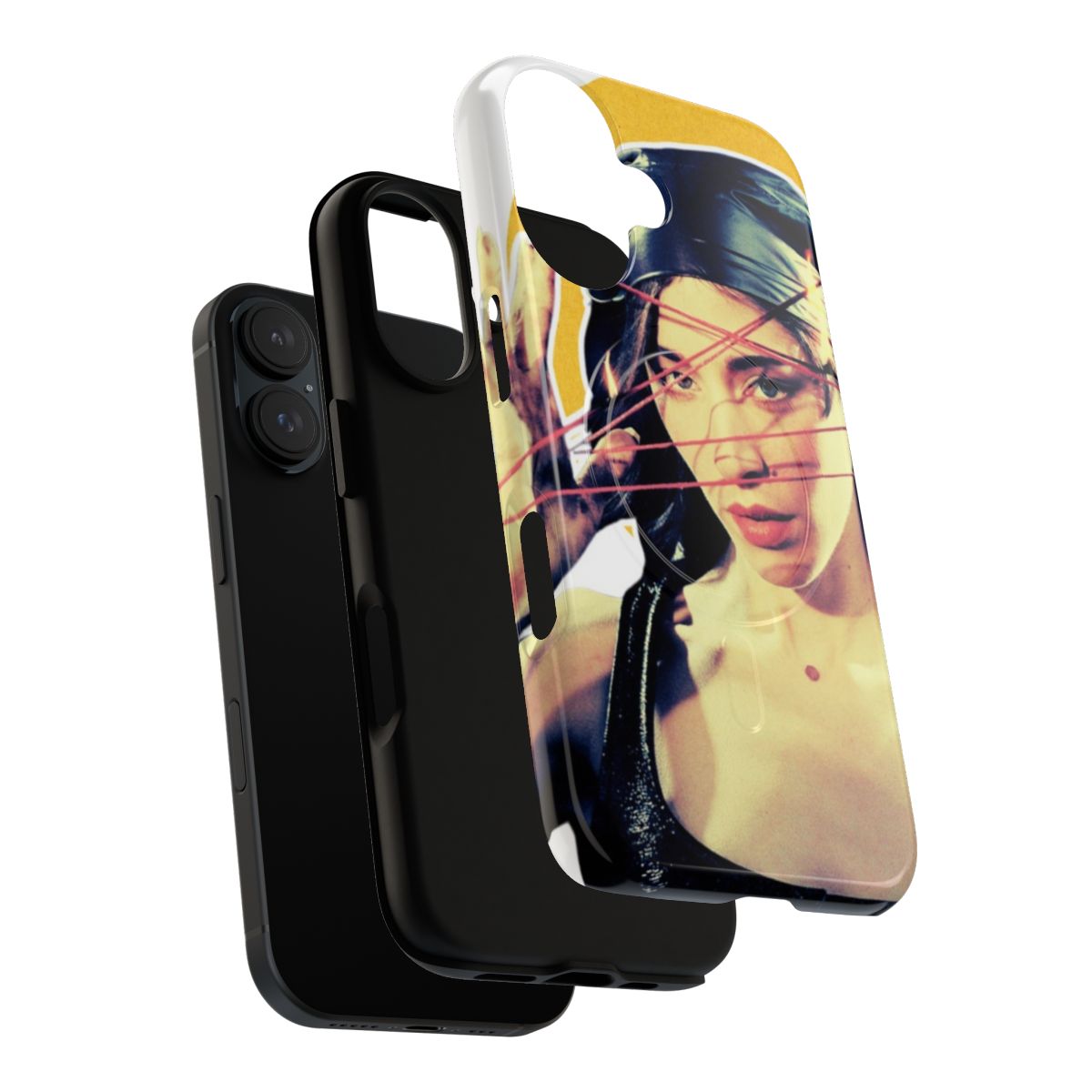 Colorful and customizable phone case design inspired by music artist Caroline Polachek - Layers