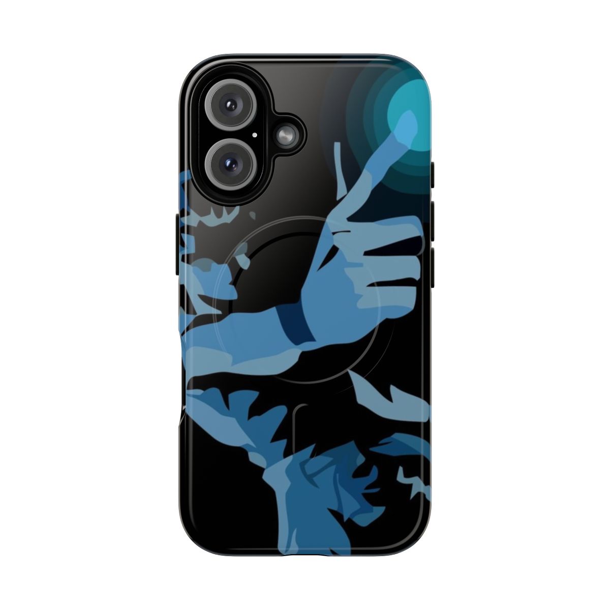 Durable phone case with Yu Yu Hakusho spirit gun design