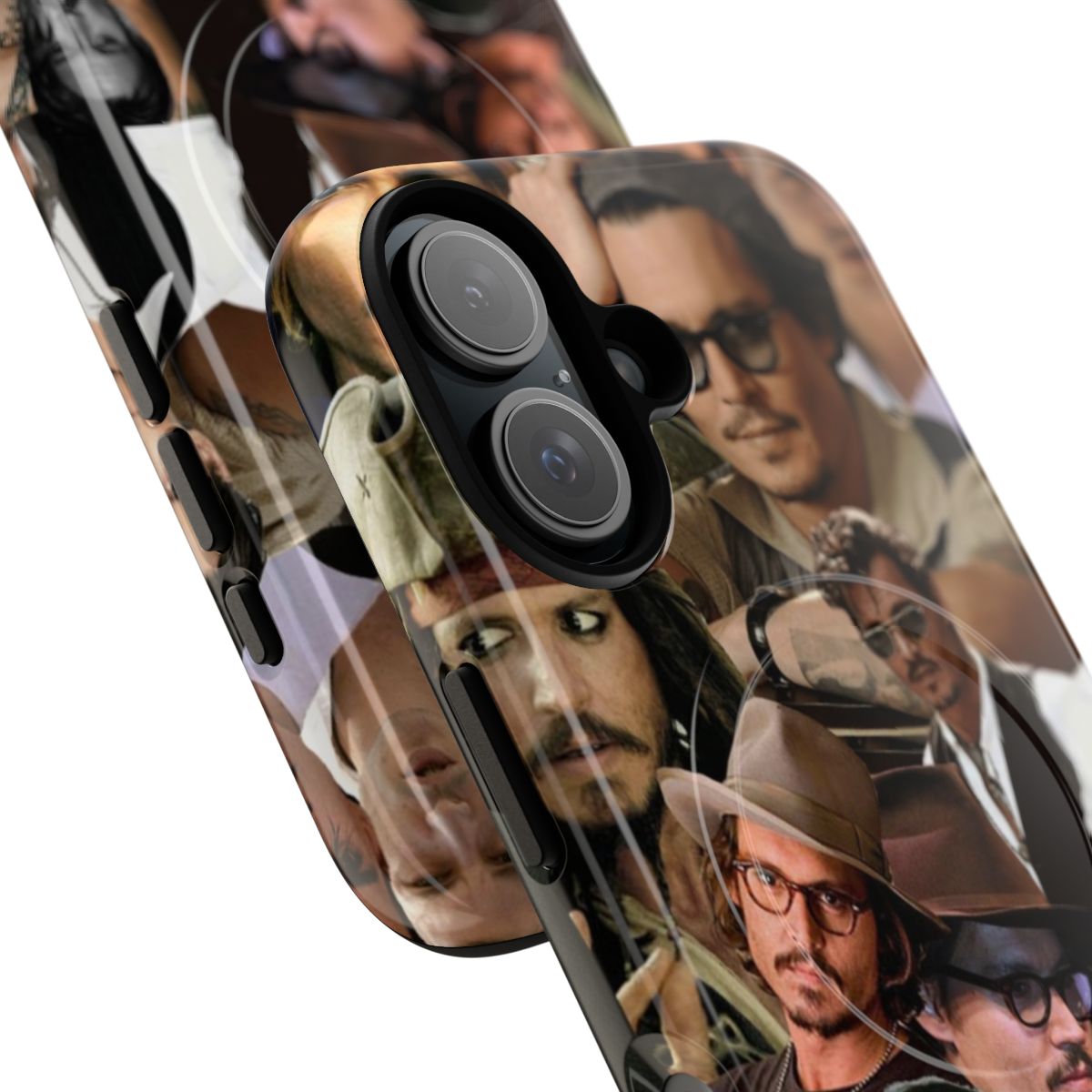 Magnetic tough phone case with an image of actor Johnny Depp - Detail