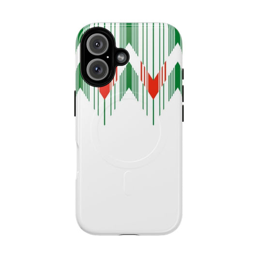 Magnetic phone case featuring the 1990-1992 Wales away football jersey design