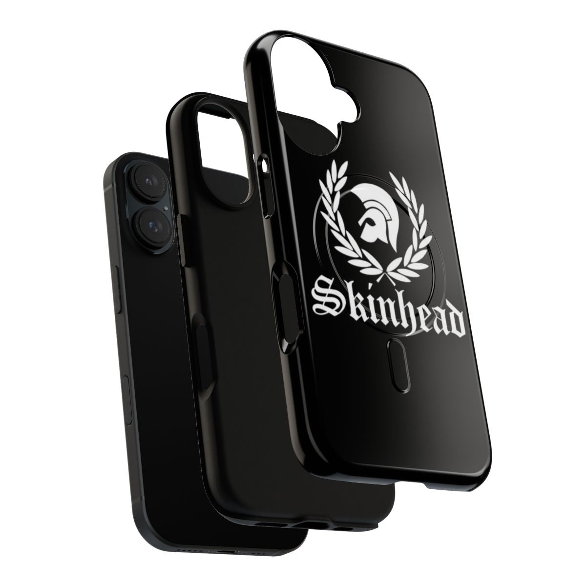 Magnetic tough phone case with skinhead reggae design - Layers