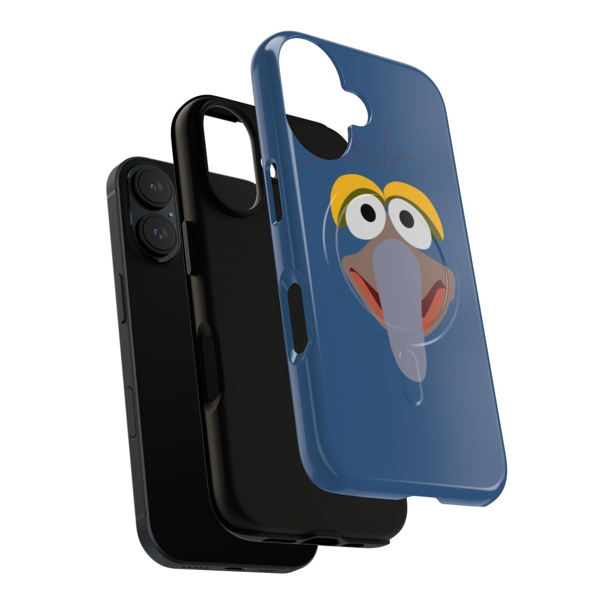 Magnetic tough phone case with a Gonzo the Great inspired design - Layers