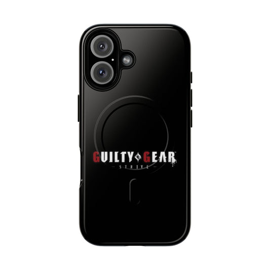 Artistic Guilty Gear-themed phone case with striking design