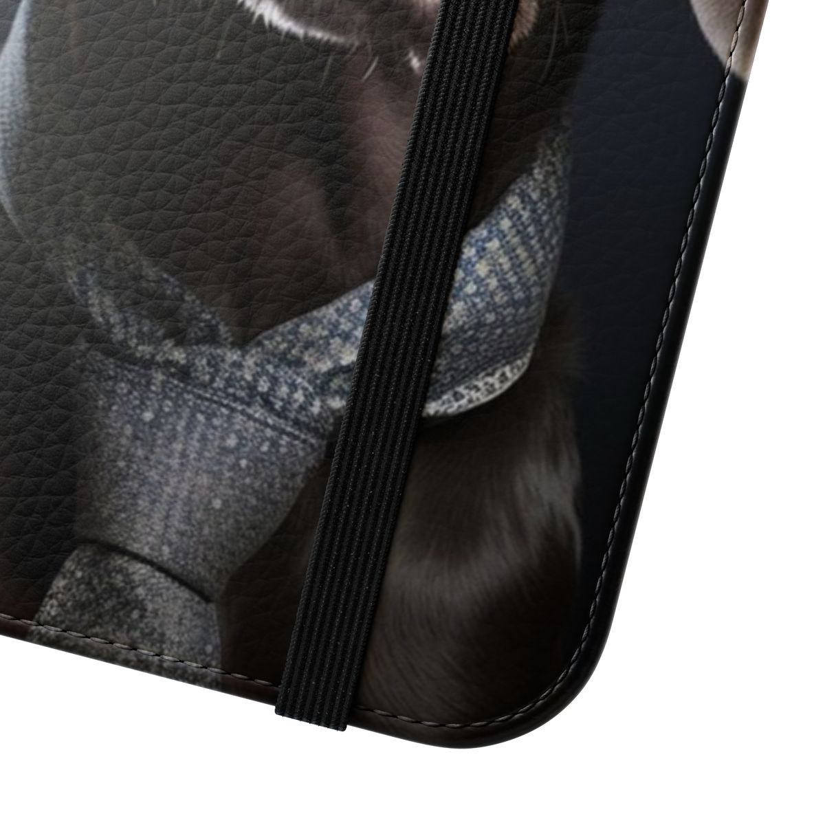 Weimaraner dog breed illustration on a stylish flip cover phone case - Close Up