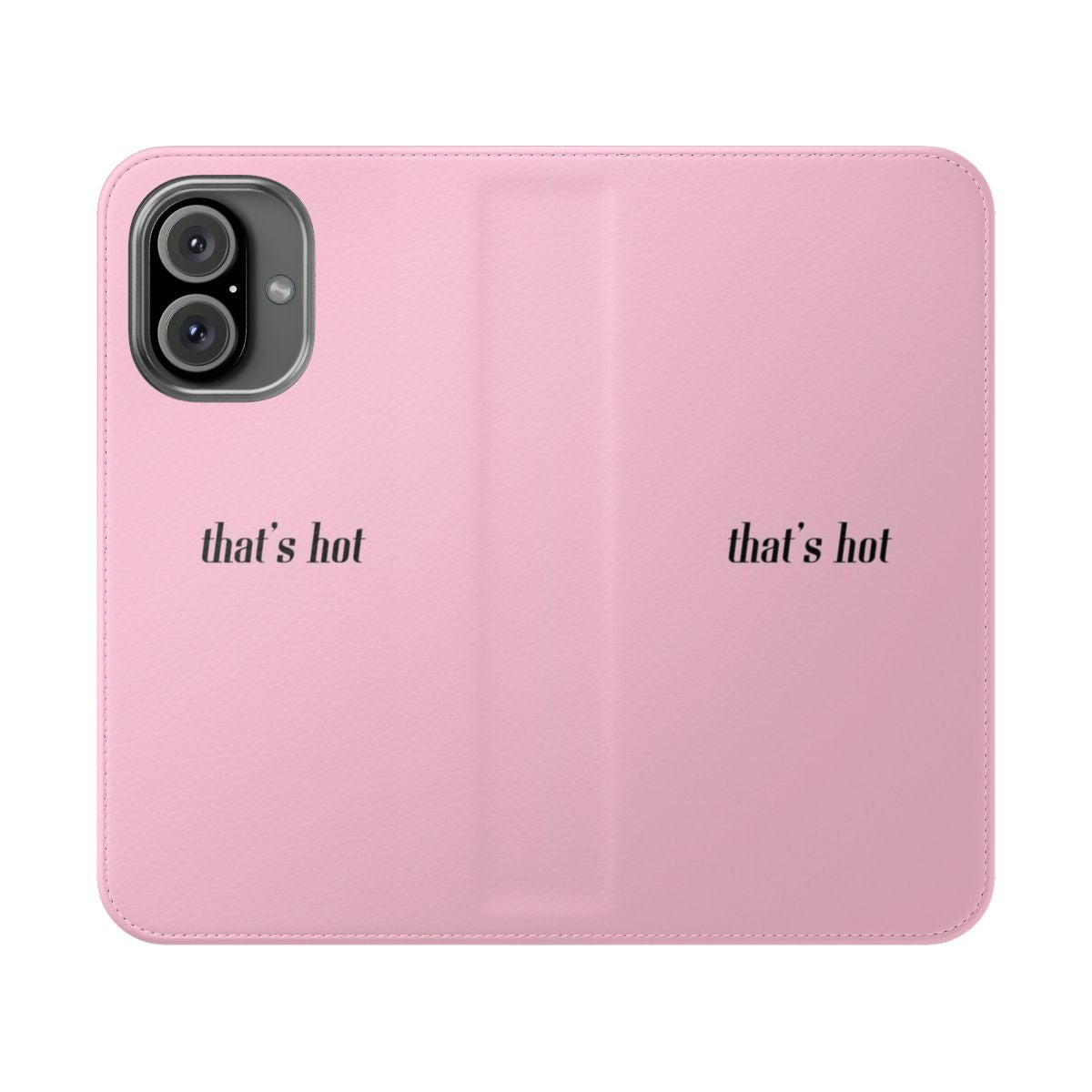 Stylish 2000s-inspired flip cover phone case in pink, white, and black color options