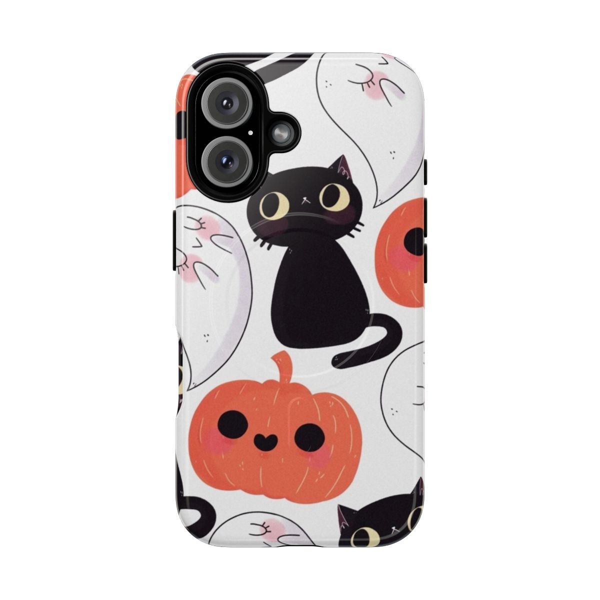 Spooky Halloween-themed phone case with magnetic closure and durable design